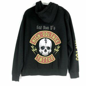 RARE Kat Von D High Voltage Tattoo Graphic Hoodie